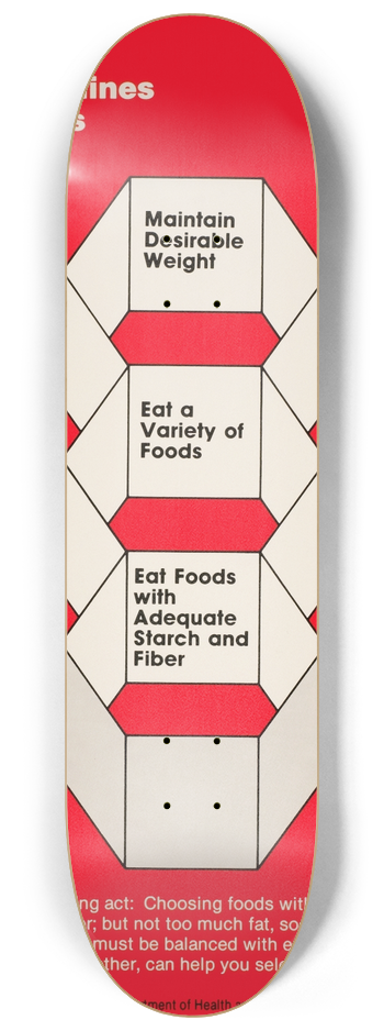 National Institutes of Health - Dietary guidelines for Americans 8.25 inch art skate deck