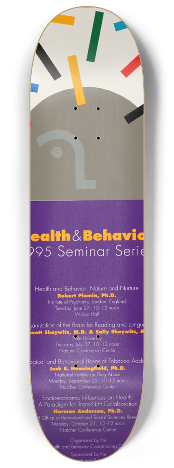 National Institutes of Health - Health and behavior 8.25 inch art skate deck