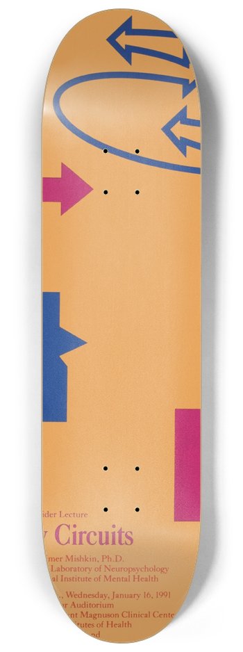 National Institutes of Health - Memory circuits 8.25 inch art skate deck