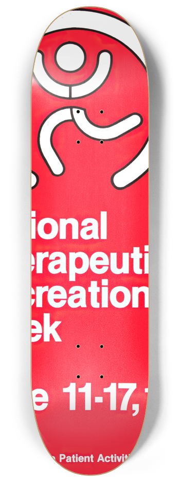 National Institutes of Health - National Therapeutic Recreation Week 8.25 inch art skate deck