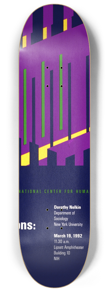 National Institutes of Health - Social implications; genetics and popular culture 8.25 inch art skate deck