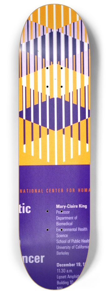 National Institutes of Health - The genetic mapping of human breast cancer 8.25 inch art skate deck