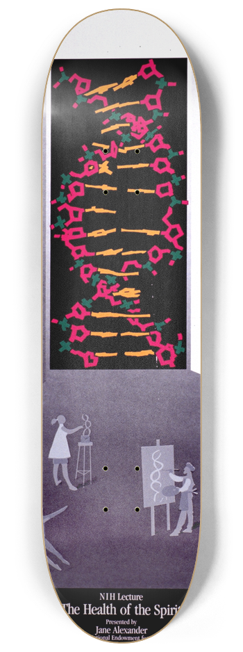 National Institutes of Health - The health of the spirit 8.25 inch art skate deck