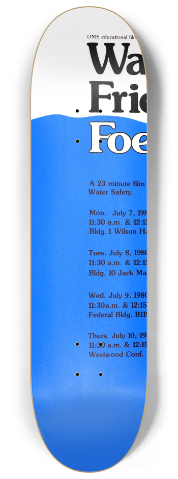 National Institutes of Health - Water; friend or foe 8.25 inch art skate deck