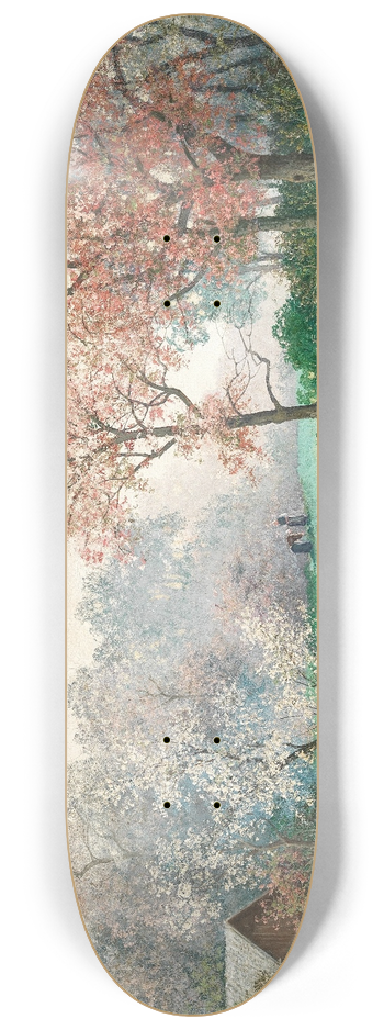 Adolf Kaufmann - Unter blhenden Bumen 8.25 inch art skate deck