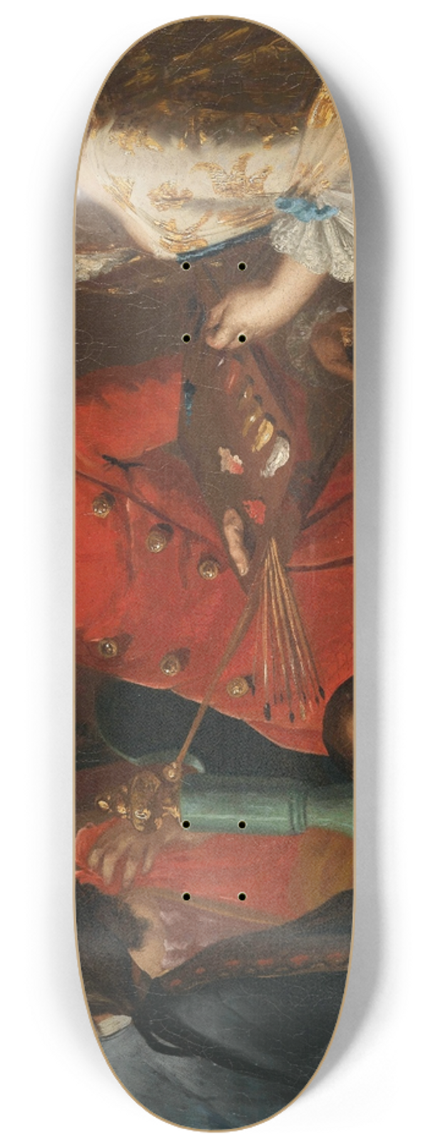 Neapolitan School - A Portraitist And Other Figures 8.25 inch art skate deck