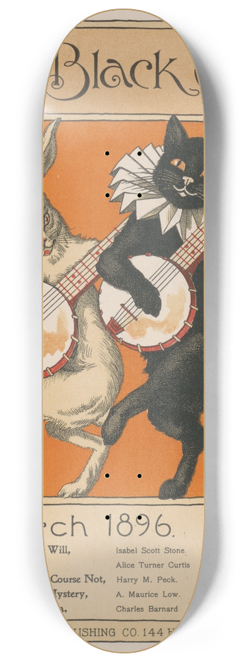Nelly Littlehale Murphy - The Black Cat, March 8.25 inch art skate deck