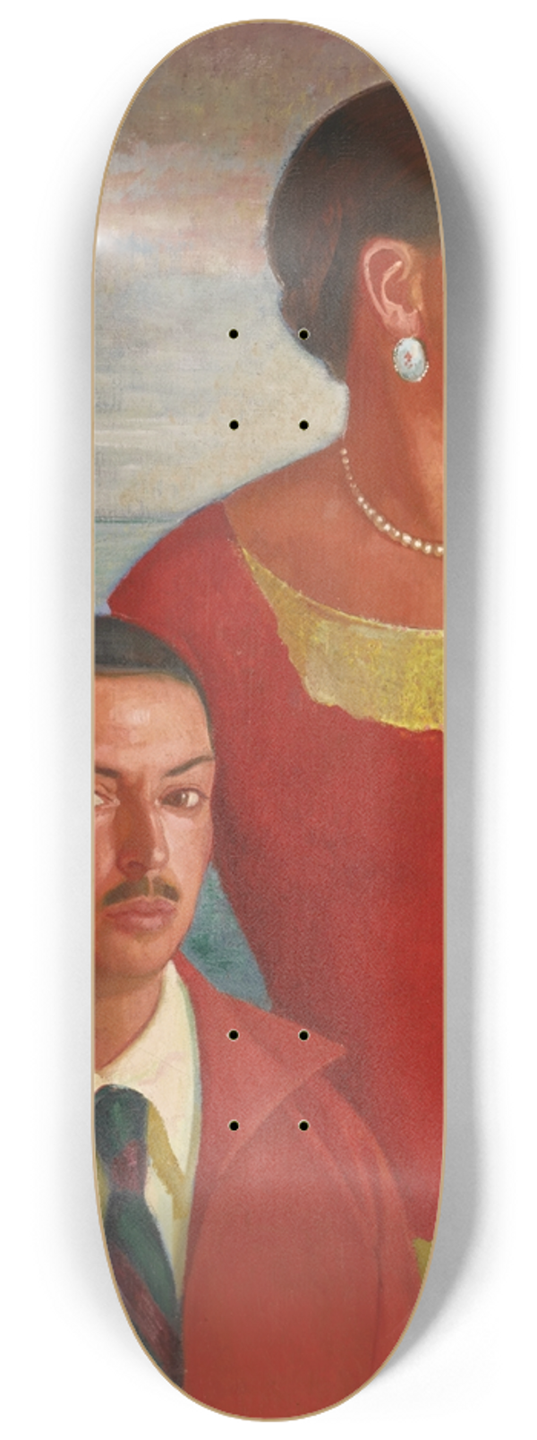 ngel Zrraga - Autorretrato conJeannette 8.25 inch art skate deck