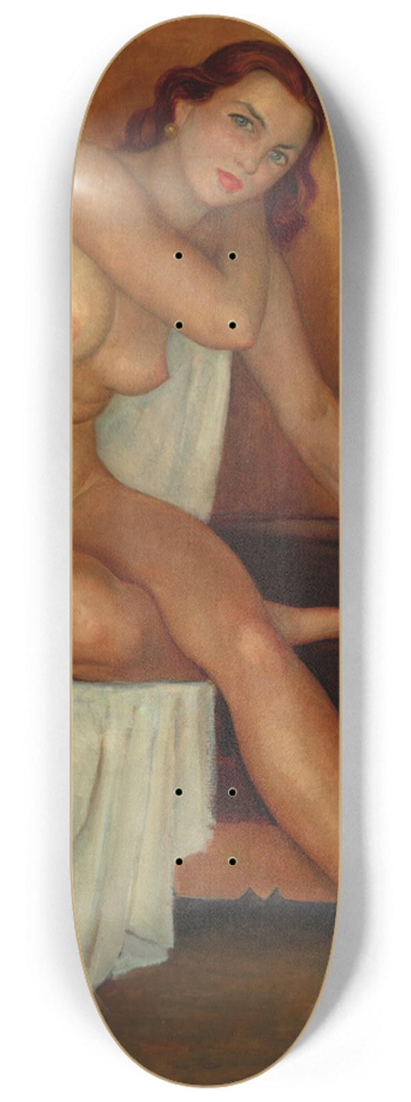 ngel Zrraga - Autorretrato con modelo 8.25 inch art skate deck