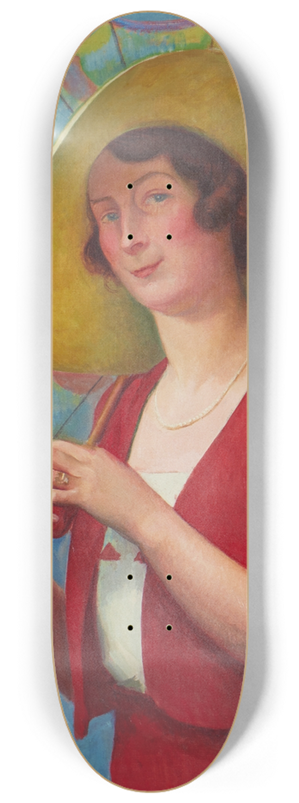 ngel Zrraga - Jeune femme  lombrelle 8.25 inch art skate deck