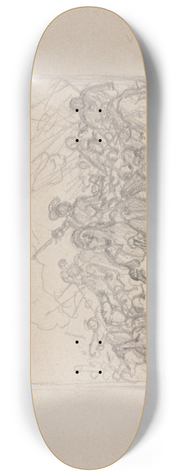 Nicaise De Keyser - Battle Scene with Attila 8.25 inch art skate deck