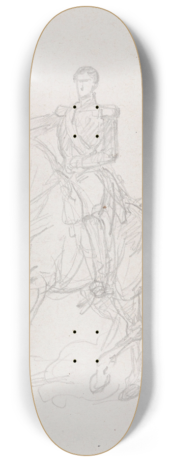 Nicaise De Keyser - Equestrial Portrait 8.25 inch art skate deck