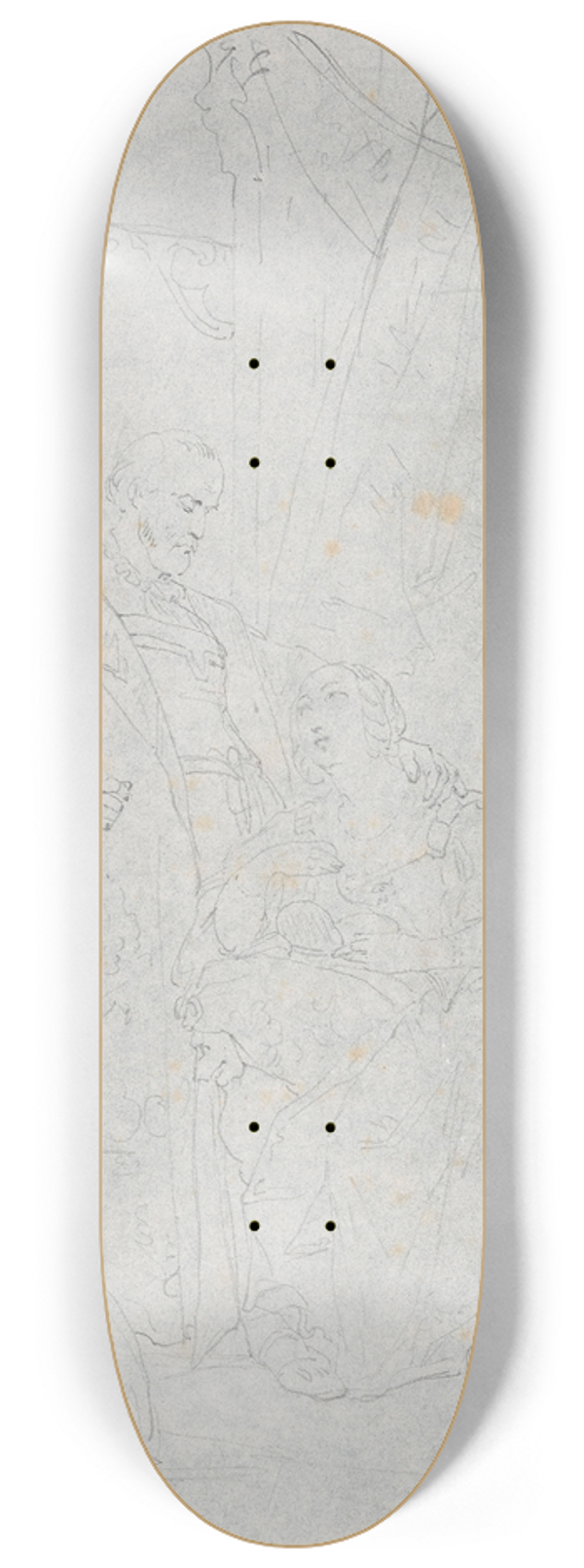 Nicaise De Keyser - Historical Scene 8.25 inch art skate deck