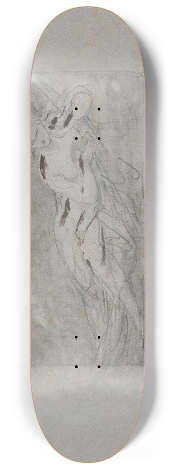 Nicaise De Keyser - Lying Nude 8.25 inch art skate deck