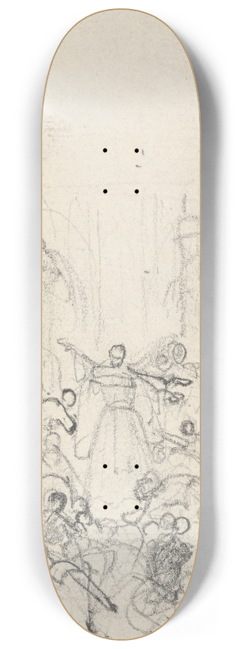 Nicaise De Keyser - Peter the Hermit Preeching the Crusade 8.25 inch art skate deck
