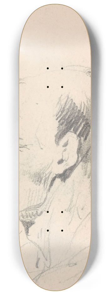 Nicaise De Keyser - Portrait of a Man 8.25 inch art skate deck