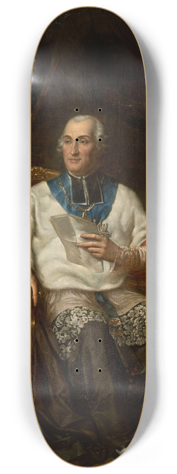 Antoni Brodowski - Portrait of Adam Krasiski (17141800), bishop of Kamieniec 8.25 inch art skate deck