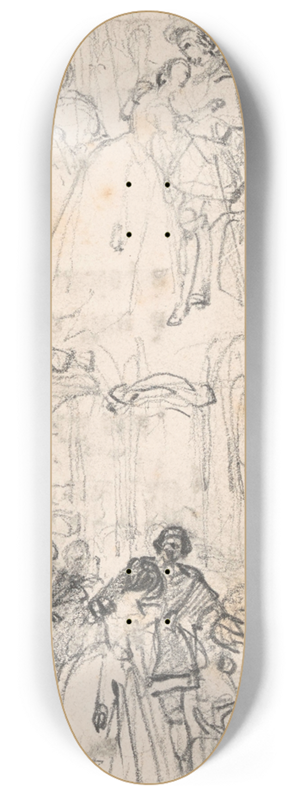 Nicaise De Keyser - Two Historical Scenes 8.25 inch art skate deck