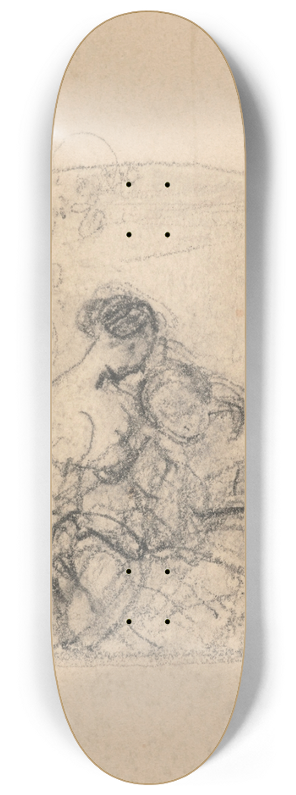 Nicaise De Keyser - Two Women 8.25 inch art skate deck