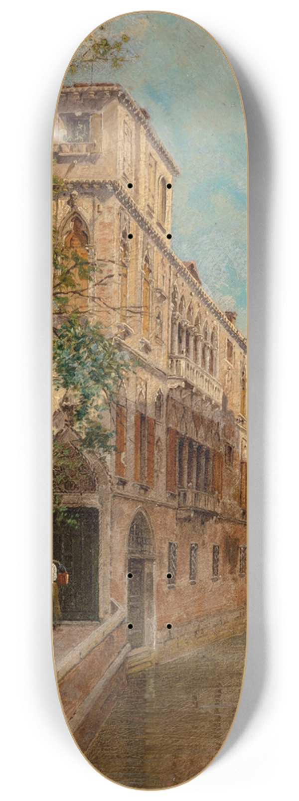 Antonietta Brandeis - A view of Palazzo Albrizzi 8.25 inch art skate deck