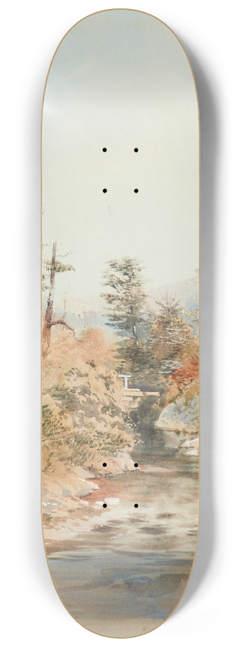 Nicholas Chevalier - Mangaroa River, Upper Hutt Valley 8.25 inch art skate deck