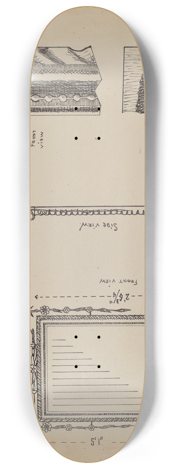 Nicholas Gorid - Frame for a Mirror 8.25 inch art skate deck