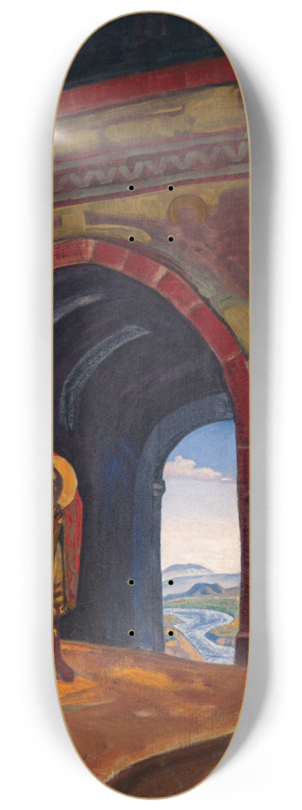 Nicholas Roerich - St Mercurius of Smolensk 8.25 inch art skate deck