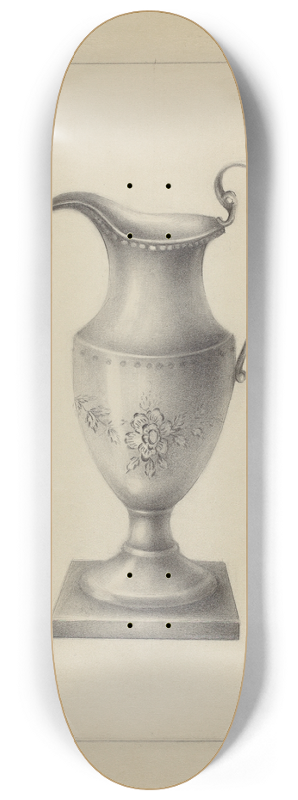 Nicholas Zupa - Silver Creamer 8.25 inch art skate deck