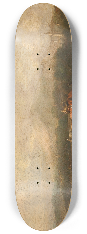 Nicolaes van Helt Stockade - Italian Landscape with Cattle 8.25 inch art skate deck