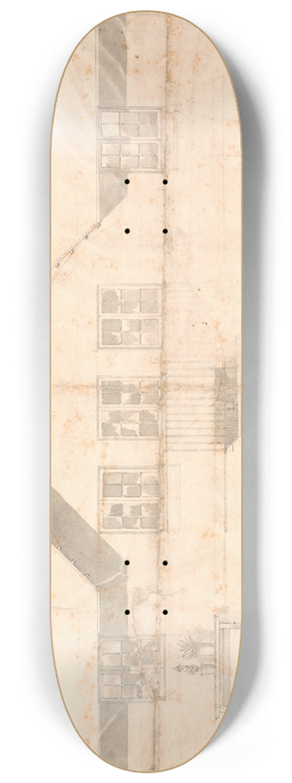 Nicolai Abildgaard - Spurveskjuls facade 8.25 inch art skate deck