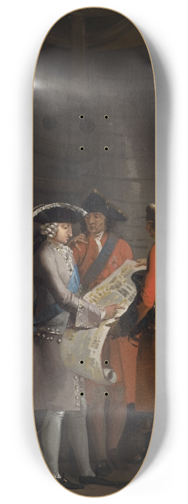 Nicolai Abildgaard - The Construction Of Copenhagens Dock In The Reign Of Christian VI 8.25 inch art skate deck