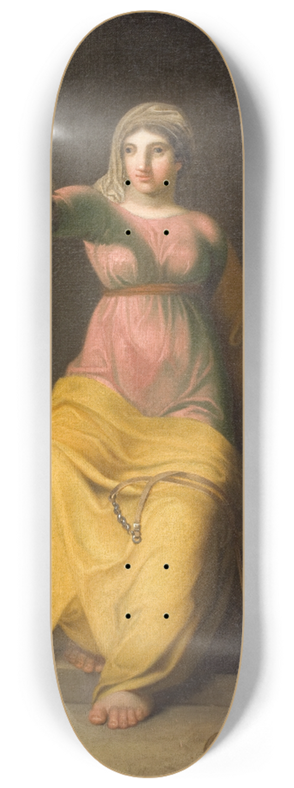 Nicolai Abildgaard - Theology. Allegorical figure 8.25 inch art skate deck