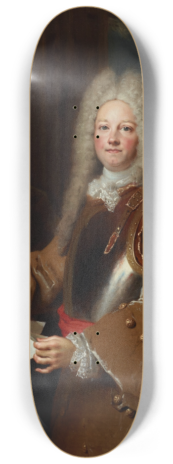 Nicolas de Largillire - Portrait of an officer 8.25 inch art skate deck