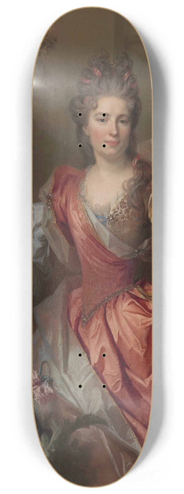 Nicolas de Largillire - Portrait of a Woman 8.25 inch art skate deck
