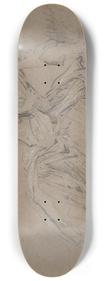 Nicolas Lancret - Woman Seated on the Ground 8.25 inch art skate deck