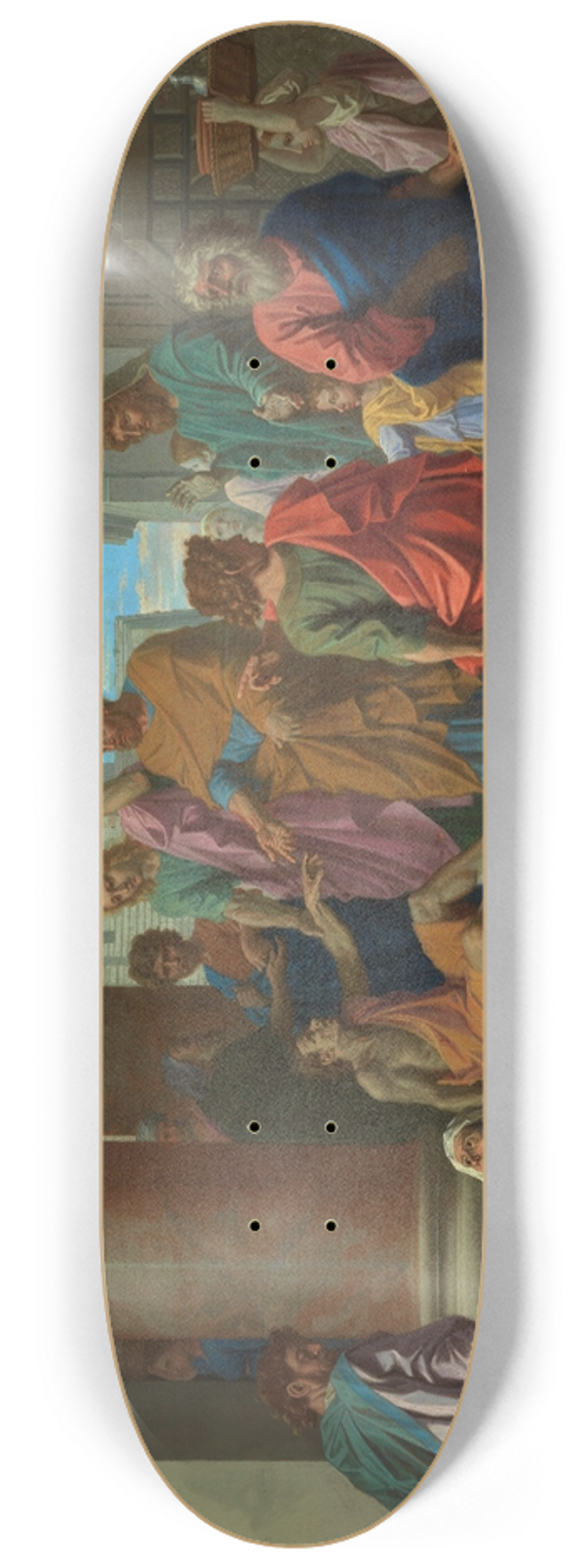 Nicolas Poussin - Saints Peter and John Healing the Lame Man 8.25 inch art skate deck
