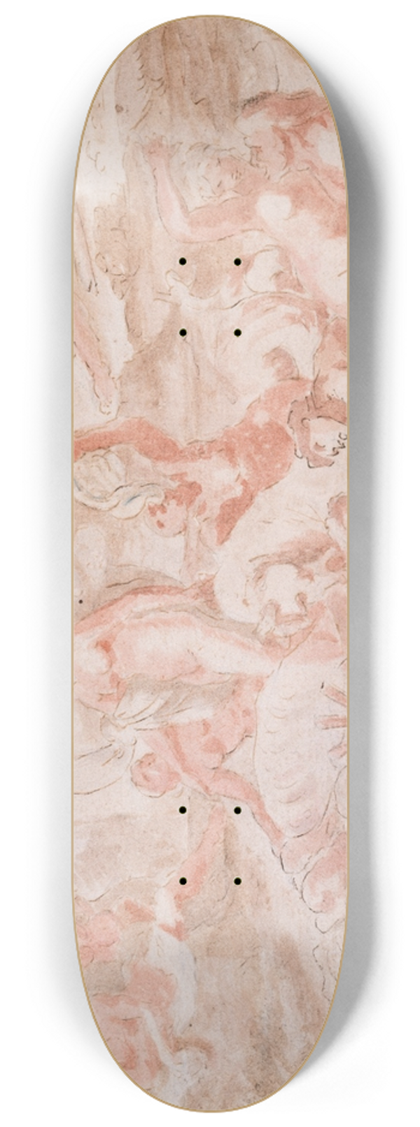 Nicolas Poussin - The Marriage of Acis and Galatea 8.25 inch art skate deck