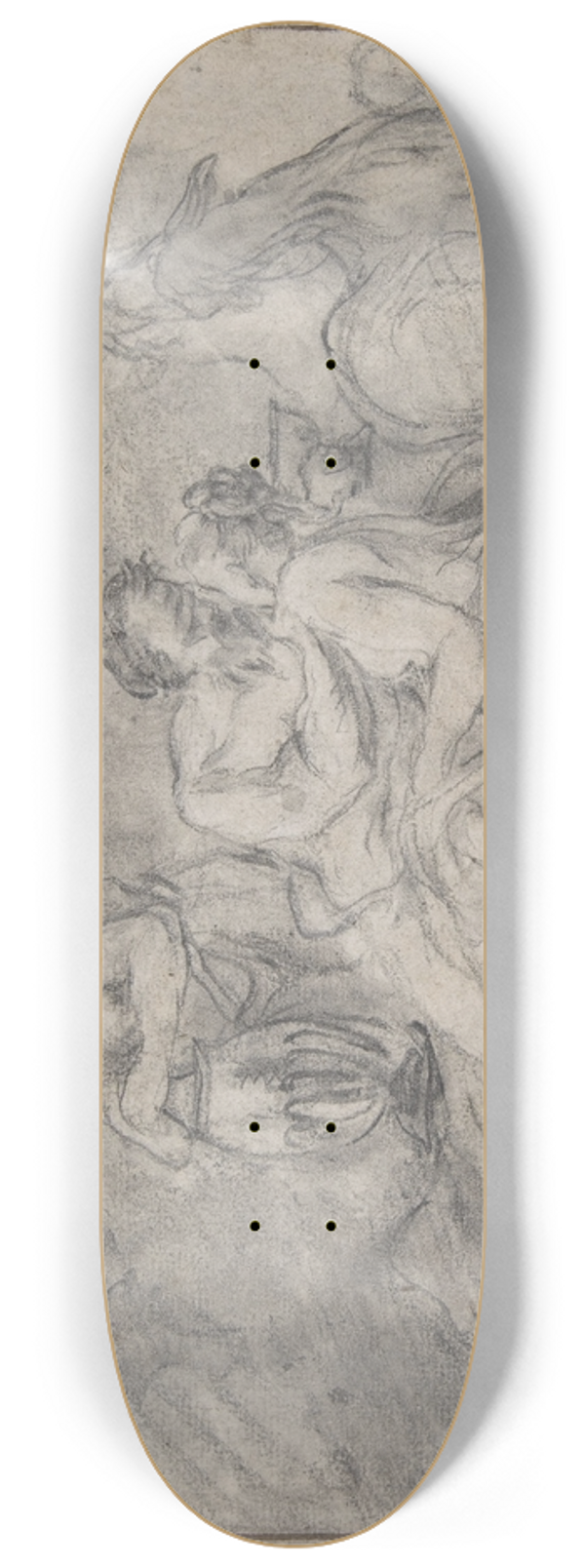 Nicolas Vleughels - Lot and His Daughters 8.25 inch art skate deck