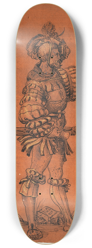 Niklaus Manuel - Der Goldene Eidgenosse 8.25 inch art skate deck