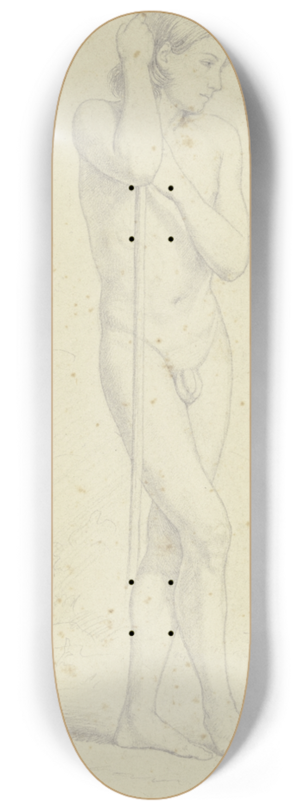 Nikolaus Hoff - Knabenakt 8.25 inch art skate deck