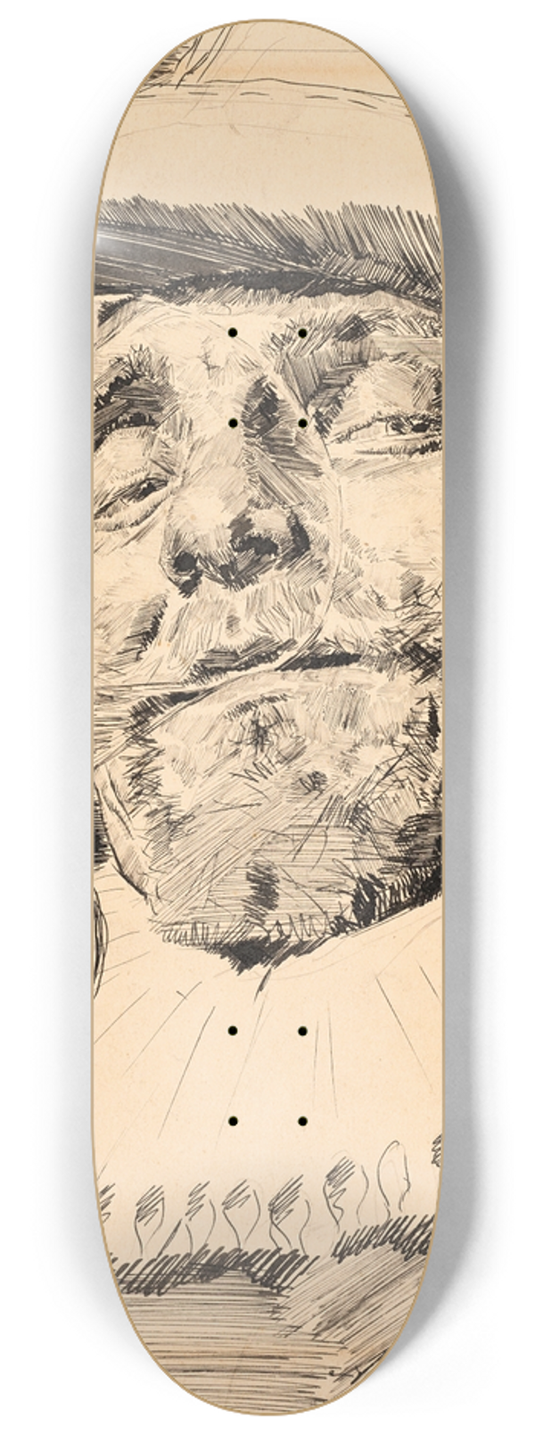 Antonio Casanova y Estorach - Cavalier Drinking 8.25 inch art skate deck