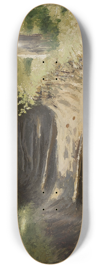 Nikolay Sergeyev - Alley in the garden 8.25 inch art skate deck