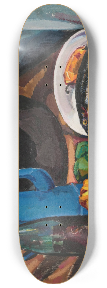 Nina Aleksandrowicz - Still life with fish 8.25 inch art skate deck