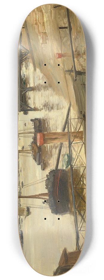 Norbert Goeneutte - Le port de Bordeaux 8.25 inch art skate deck