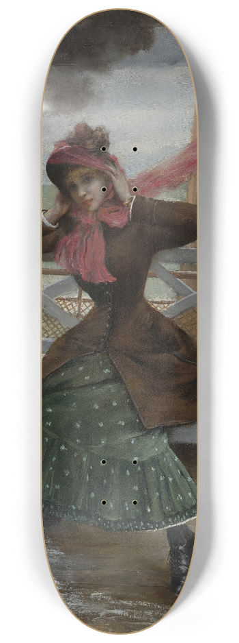 Norbert Goeneutte - The Passenger 8.25 inch art skate deck