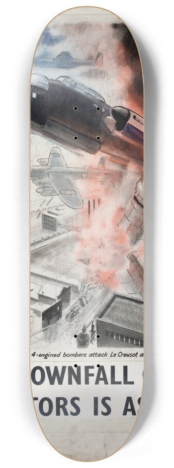 O'Connell - The downfall of the dictators is assured 8.25 inch art skate deck