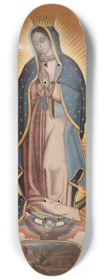 Antonio de Torres - Virgin of Guadalupe 8.25 inch art skate deck