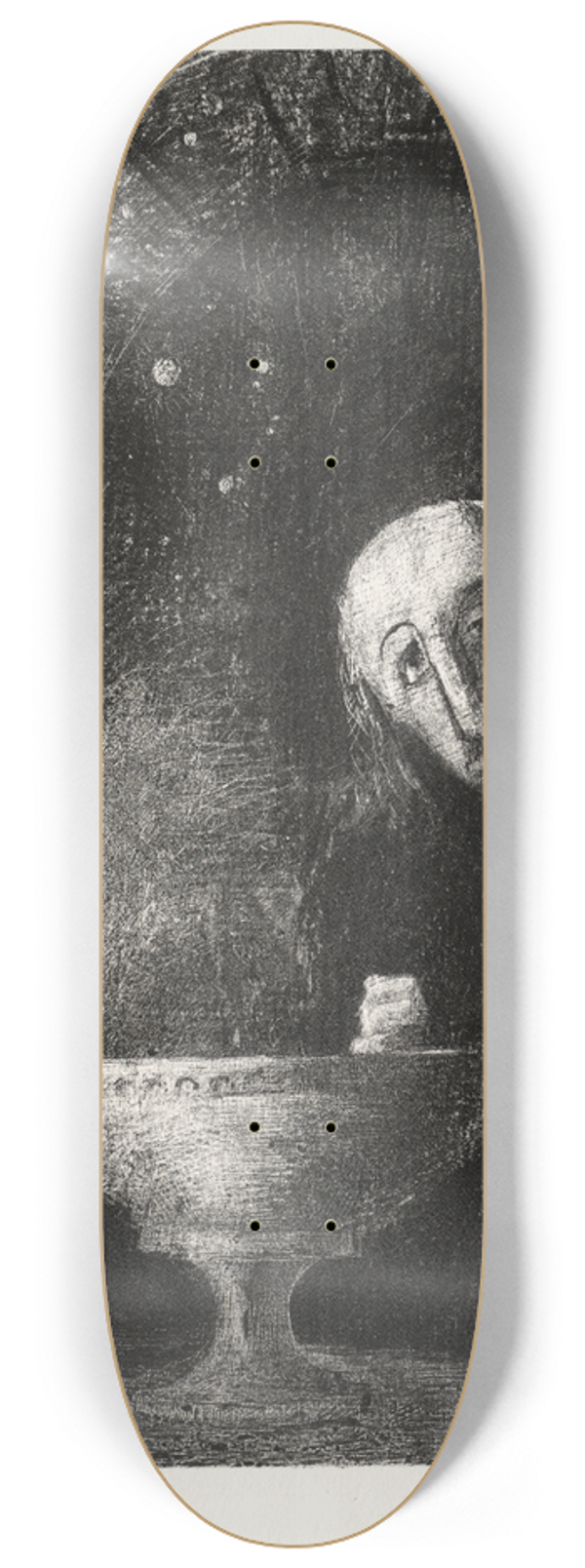 Odilon Redon - And the Searcher was Engaged in an Infinite Search 8.25 inch art skate deck