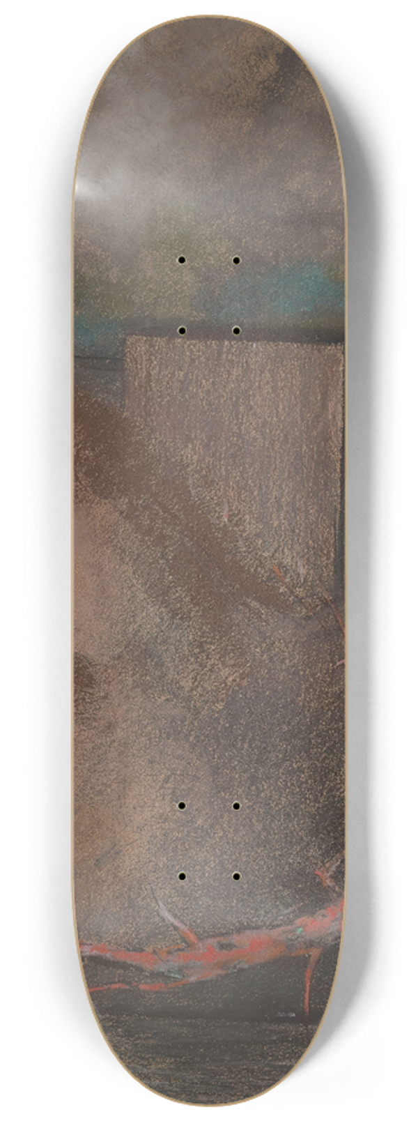 Odilon Redon - Christ Crucified 8.25 inch art skate deck