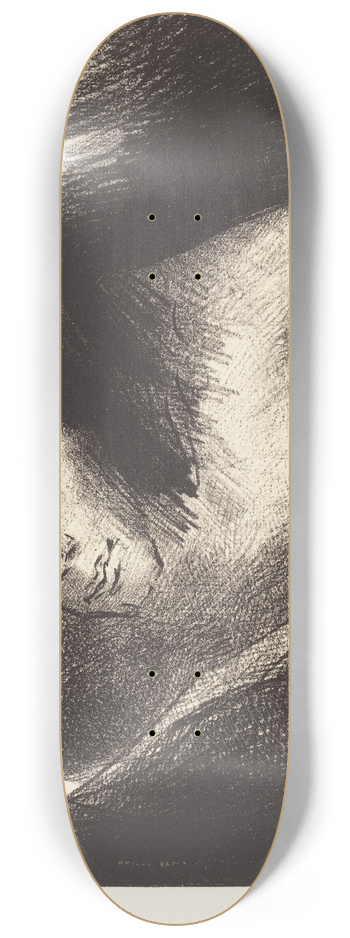 Odilon Redon - Et le diable qui les seduisait, fut jete dans letang de feu et de soufre, ou es la bete et le faux prophete 8.25 inch art skate deck